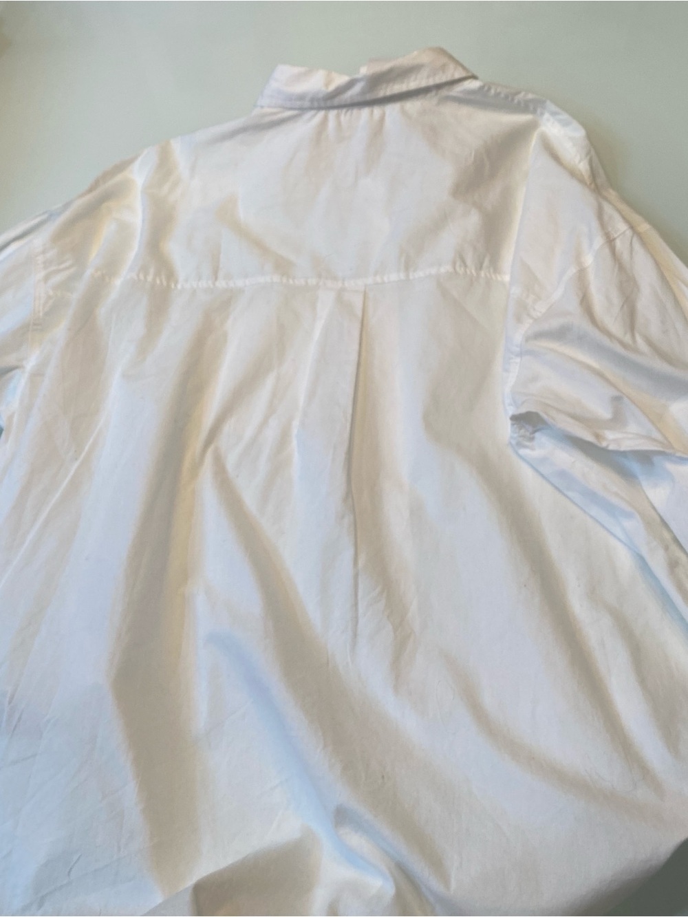 COTTON ON White NWT Dad Shirt Oversized Button Down Cotton Blouse Large $40 MSRP - Picture 5 of 6